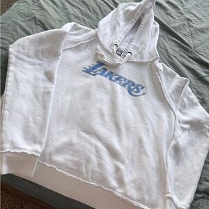 New Era White and Blue Hoodie